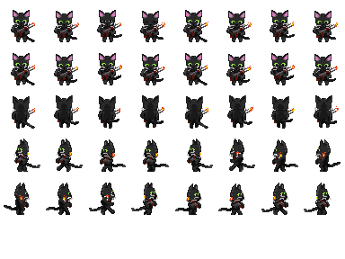 cat player spritesheet
