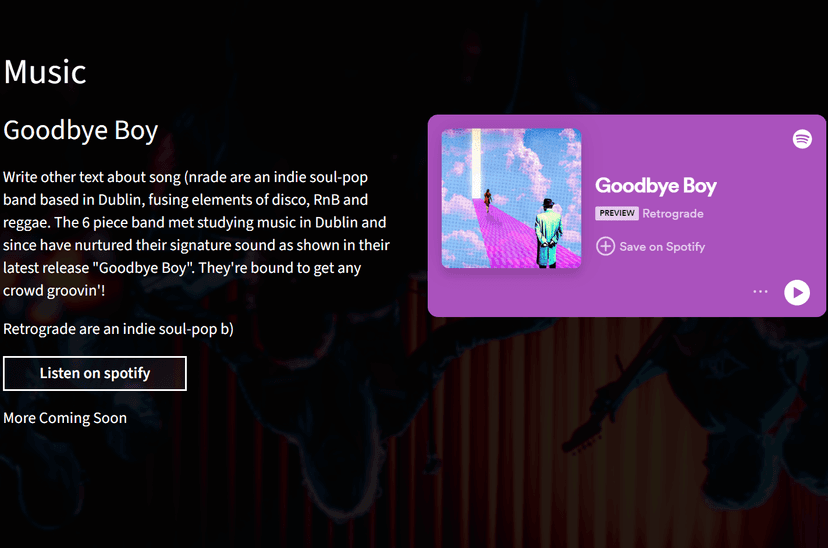 retrograde music preview website