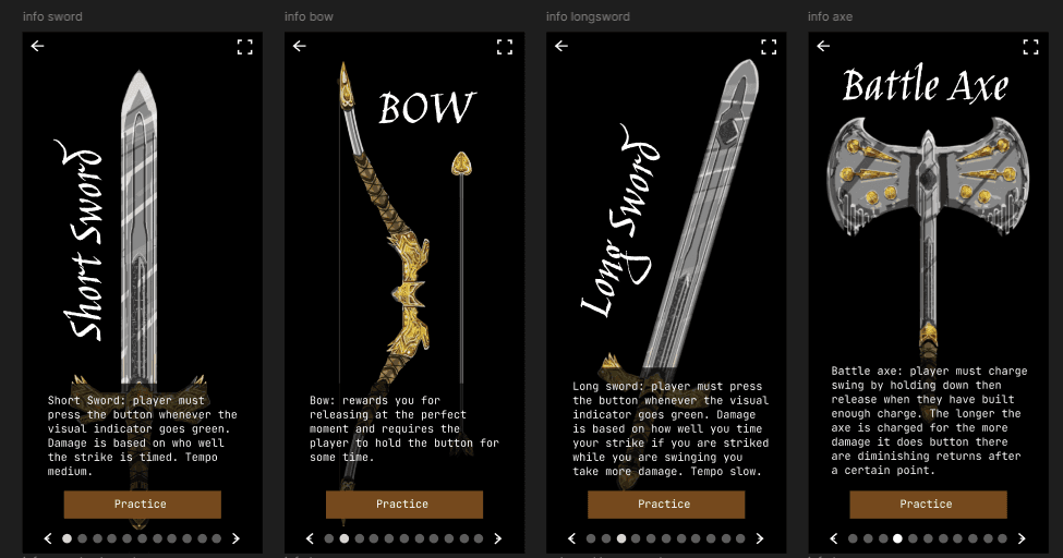 weapons for Golden-Duel